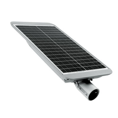 Ánh sáng ngoài trời LED thương mại 200lm / W Ánh sáng đường phố năng lượng mặt trời với các tấm đơn tinh thể Tùy chọn năng lượng tùy chỉnh